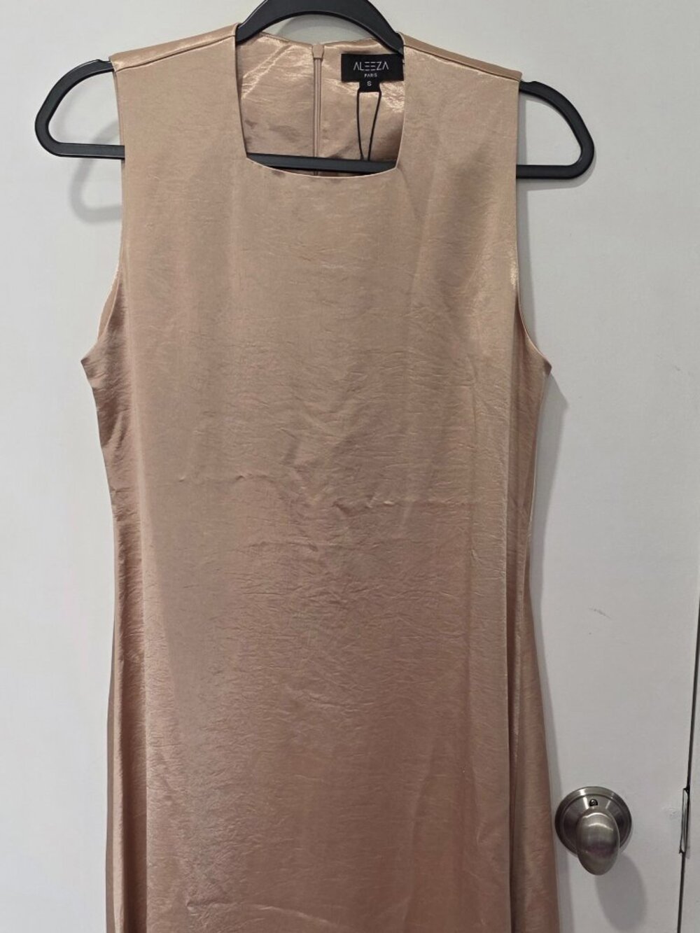 Aleeza Paris Long Satin Dress